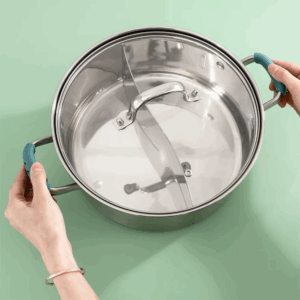2Pcs Silicone Pan Handle Cover Heat Insulation Assist Handle Holder Grip Sleeve Kitchen Gadgets - Image 3