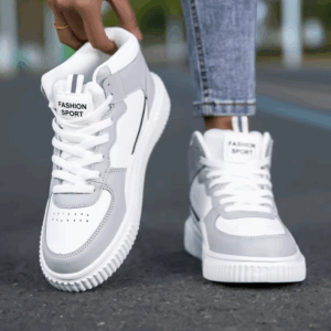 YRZL Women Shoes Skateboarding Shoes for Men Sneakers High Top Lightweight White Black Sports Running Outdoor Casual Shoes Men - Image 3
