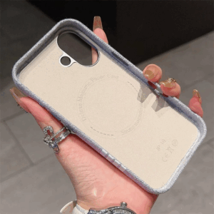 Matte Magnetic For Magsafe Wireless Charge Frabic Phone Case for iPhone 16 13 15 Pro Max 12 14 Plus Camera Bumper Linen Cover - Image 4