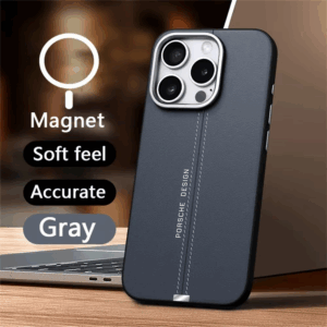 Luxury Business Leather Magsafe Magnetic Phone Case For iPhone 16 15 14 13 Pro Max Plus Anti-fall Metal Button Cover SPXKBSJ - Image 5