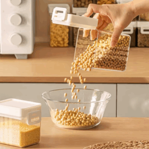 Kitchen Airtight Food Storage Containers Set with Lids for Kitchen & Pantry Organization,Box Jars for Storing Tea Coffee Nut - Image 5