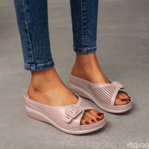 Women Slippers 2022 Summer Platform Wedge Sandals Women Outdoor Casual Beach Shoes Women Closed Toe Flat Slippers Plus Size 43 - Image 6