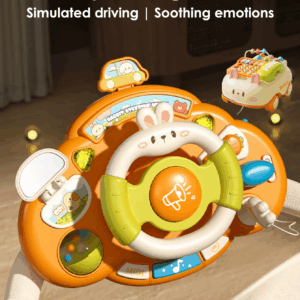 1pcs Baby Steering Wheel Toy,Early Education Educational Simulated driving toys, Lighting, sounding musical toys - Image 7