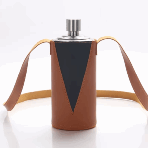 304 Stainless Steel Hip Flask For Man with Funnel And Cups 500ML Bigger Portable Liquor Water Bottle With Leather - Image 3