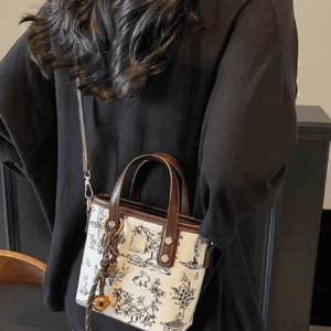 New Chinese Style Embroidered Small Handbag For Women 2025 New Fashion Shoulder Bucket Bag Stylish Spring/Summer Versatile Cross - Image 2