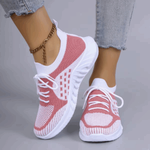Spring and Autumn New Women's Casual Lace up Sports Shoes Comfortable, Breathable, Lightweight, Wear Resistant Sports and Leisur - Image 3