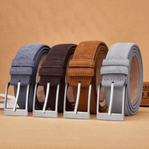 Sude Belts Cow Leather for Man And Lady Plaid Jeans Pin Buckle Luxury High Quality Classic Genuine Leather Sude Belts Cow Leathe - Image 3