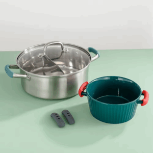 2Pcs Silicone Pan Handle Cover Heat Insulation Assist Handle Holder Grip Sleeve Kitchen Gadgets - Image 5