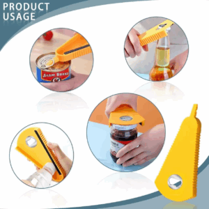 Can Opener Multifunctional Bottle Opener Jar Opener for Beer Coke Jam Beverage - Image 3
