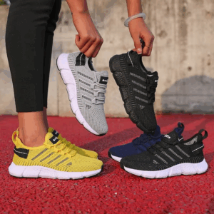 Women's Running Shoes Breathable Mesh Fabric Fashionable Sneakers Lightweight Casual Versatile Luxurious Men's Tennis Flat Shoes - Image 4