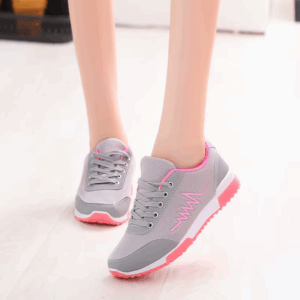 Women Casual Shoes Fashion Breathable Walking Mesh Flat Shoes Sneakers Women 2025 Gym Vulcanized Shoes White Female Footwear - Image 3