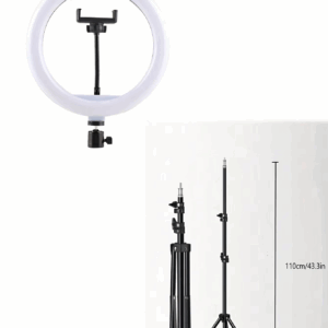 110cm Tripod Stand +O-Clamp With 10-Inch Live Stream Ring Light, Selfie Remote, - Image 5