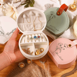 Customized Personalized Popular Jewelry Box Jewelry Ring Necklace Storage Box Valentine Day Birthday Anniversary Gift Wholesale - Image 6