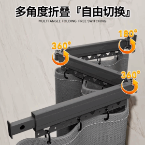 Toilet waterproof and mildew-proof invisible high-end shower folding curtain bathing household hanging curtain bathroom - Image 5
