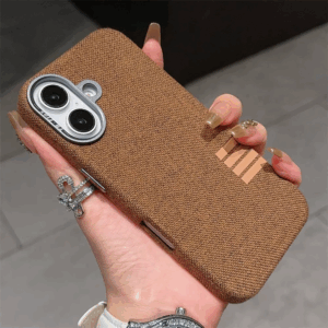 Matte Magnetic For Magsafe Wireless Charge Frabic Phone Case for iPhone 16 13 15 Pro Max 12 14 Plus Camera Bumper Linen Cover - Image 6