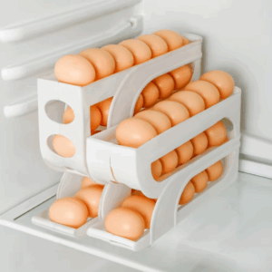 3 Layer / 4 Layer Automatic Egg Roller New Household Kitchen Dedicated Egg Roller Rack Space Saving Large Capacity Egg Organiser - Image 5