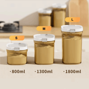 Airtight Coffee Milk Powder Storage Container with Scoop, 800/1300/1800ml Sealed Jar Durable, Keeps Fresh & Dry, Easy to Clean - Image 7
