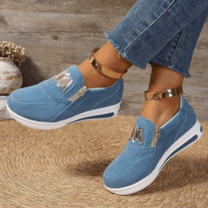 New 2024 Women Platform Side Zipper Casual Vulcanized Shoes Zapatillas Mujer Sapato Plataforma Feminino Sneakers - Image 7