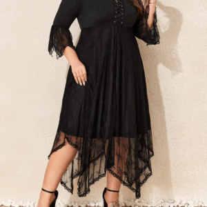 High Quality Plus Size Dress Women Evening Black Elegant Vestidos Formal Occas Dress Large Size Long Skirt Party Female Clothing - Image 6