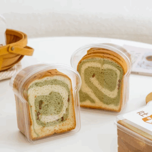 10PCS Sandwich Burger Wrapping Packaging Box Toast Bread Oilproof Holder With Lid Take Out Box Pastry Tray Bakery Party Gift - Image 6