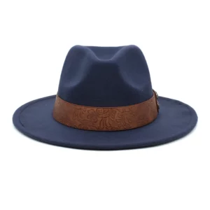 2 Sizes Parent-child Men Women Kids Panama Hats Wide Brim Sunhats Fedora Caps Trilby Jazz Outdoor Travel Party Street Style - Image 4