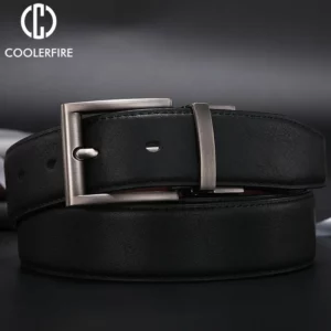 Men Reversible Casual High Quality Belt Man Genuine Leather Belt Male Strap Luxury Trouser Jeans Dress Belt For Men - Image 2