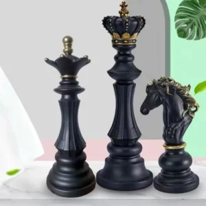 Luxury Chess Set Home Decoration Resin Chess Pieces Family Board Games International Chess Figurines Chessmen Pendulum Ornaments - Image 2