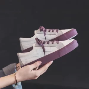 Vulcanized Women's Lace Up Casual Sports Shoes, New White Breathable Fashion Thick Bottom Casual Shoes, 2021 - Image 2