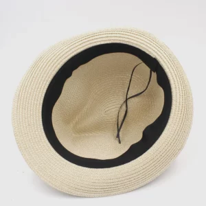 Fashion Summer Women Men Toquilla Straw Sun Hat Elegant Queen Homburg Panama Hat Gentleman Dad Godfather Fedora Hat Beach Cap - Image 6