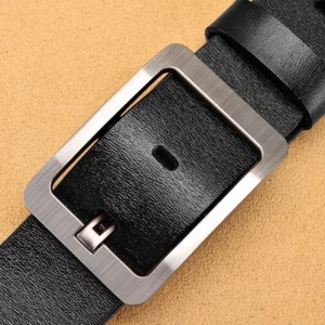 Leather Men's High-quality Buckle Jeans Leather Casual Belt Business Denim Belt Men's Fashion Designer 2025 New - Image 10