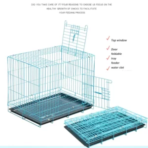 70X51X61cm HEN metal mesh egg hen chicken house cage animals box for Farm Poultry Automatic pick up - Image 6