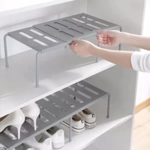 ABS Shoe Rack Extensible Shoe Hanger Storage Space Saving Shelf Telescopic Storage Rack Household Kitchen Cabinet Organizer - Image 3