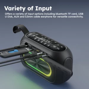 Monster MS62110 Powerful Portable Bluetooth Speaker, 10W Super Bass Sound Box, Loudspeaker with Microphone for Hands-free Call - Image 3