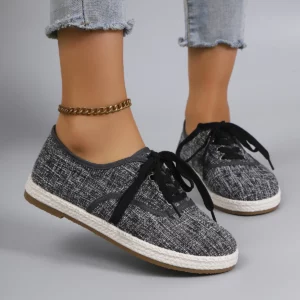 Spring and Autumn New Women's Casual Lace up Comfortable, Breathable, Lightweight and Wear-Resistant Sports Shoes - Image 1