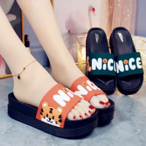Home Slipper Cloud Woman Tiger Sandals Flip Flops Sandals Soft Sole Beach Non Slip Cartoon House Shoes Thick Platform Casual - Image 4