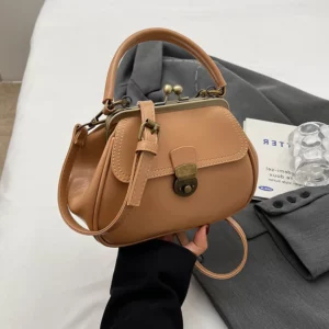 Brown New Trendy Solid Color Women Crossbody Bag Spring Luxury Design Lady Party Satchels Female Fashion One Shoulder Bag - Image 1