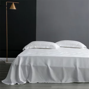 Sondeson Luxury White 100% Silk Bedding Set Healthy Skin Beauty Queen King Duvet Cover Set Flat Sheet Pillowcase Bed Linen Sets - Image 6