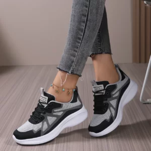 Women Sneakers Lightweight Running Shoes Breathable Athletic Walking Gym Shoe Flat Comfortable Jog Basket Fitness - Image 3