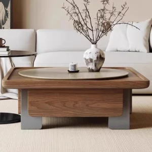 Brown Waterproof Coffee Table Tray Centerpiece Unique Modern Set Side Table Living Room Minimalist Mesa De Centro Sala Furniture - Image 3