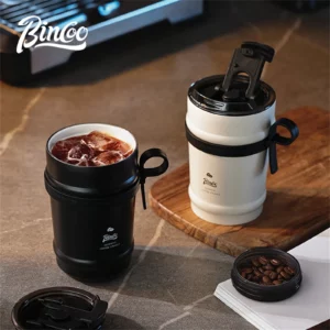 Bincoo Ceramic Liner Coffee Cup Thermos Cup Portable Accompanying Water Cup For Men And Women 316 Stainless Steel Cold Cup - Image 2