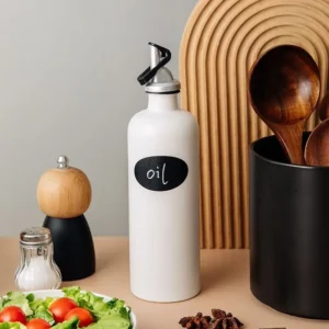 Japanese kitchen seasoning bottle Ceramic oil bottle seasoning household large capacity leak-proof soy sauce - Image 4