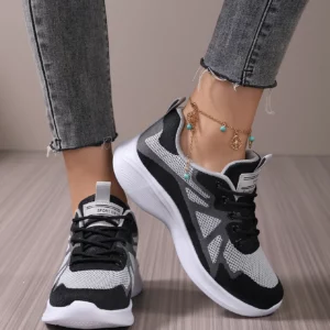 Women Sneakers Lightweight Running Shoes Breathable Athletic Walking Gym Shoe Flat Comfortable Jog Basket Fitness - Image 1