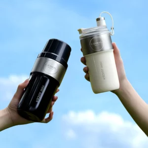 Double Layer Vacuum Insulated Juicer 304 Stainless Steel Juicers 350ml USB Charge Portable 26 Blades Strong Power Freesh Juicer - Image 6