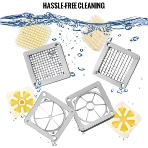 Commercial French Fry Cutter with 1/2″ 1/4″ and 3/8″ Blade Easy Dicer Chopper 6/8-wedge Slicer Lemon Potato Cutter - Image 6