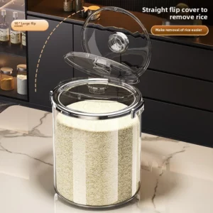 Household Thickened Rice Bucket Storage Container Moisture-proof Sealed Container for Grains Miscellaneous Grain Container - Image 3