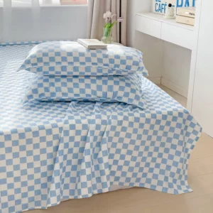 Washed Cotton Flat Bed Sheet Solid Bed Cover Single Double Queen King Size Bedsheet Linens Soft Bedspread (Pillowcase Can Order) - Image 4