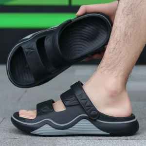 Men Sandals Summer Leisure Beach Holiday Sandals Dual Purpose Shoes 2024 New Outdoor Sneakers Male Retro Comfortable Casual Shoe - Image 2