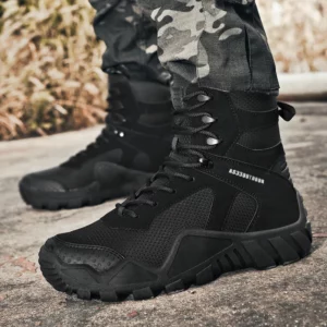 Men Ankle Boot Men's Boots Combat Tactical Army Boots Men Shoes Outdoor Work Shoes Breathable Desert Boots Motocycle Boots - Image 5