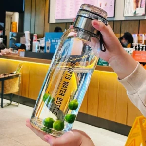 750ML/1000ML High Borosilicate Glass Transparent Tea Milk Juice Cup Outdoor Portable Leakproof Drinkware Large Capacity - Image 2