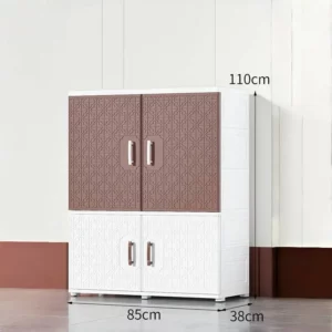 Baby wardrobe plastic locker baby drawer locker bedroom clothes storage cabinet - Image 2